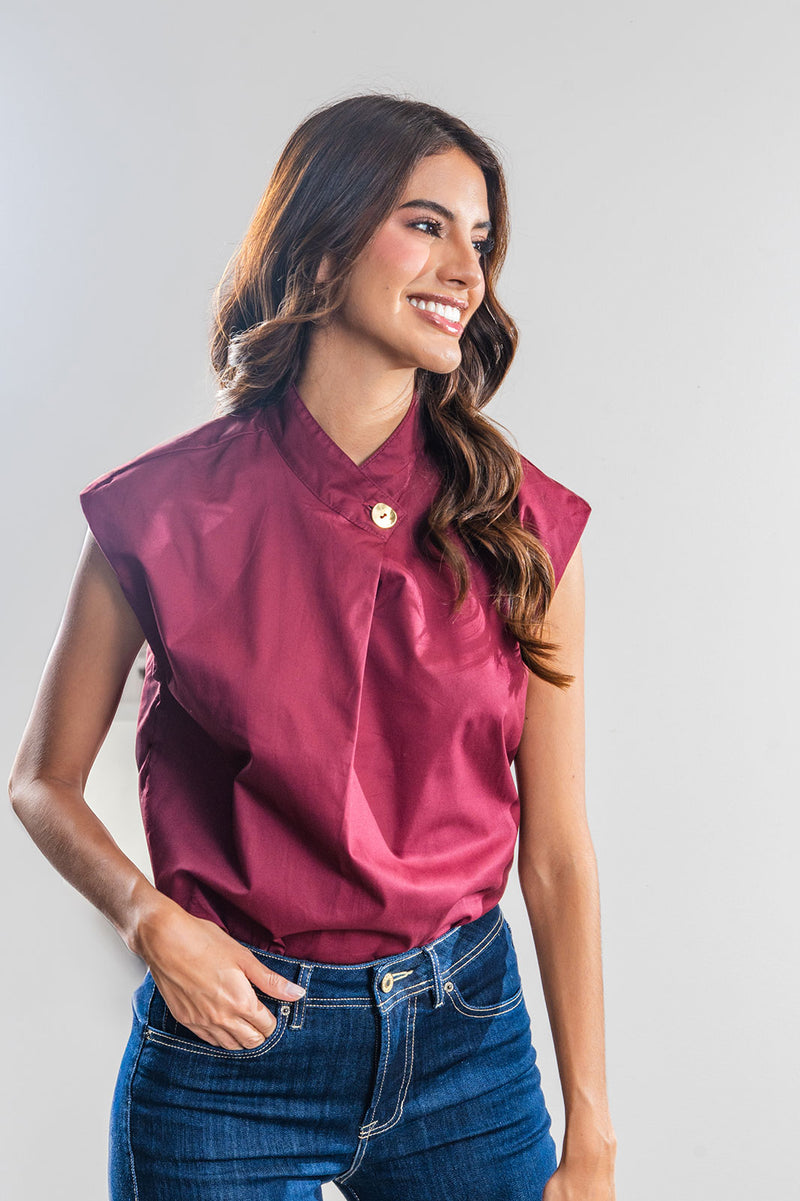 Miranda Blouse Wine