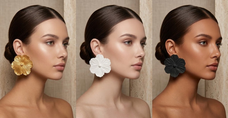 Aretes Vizzu Flor Big