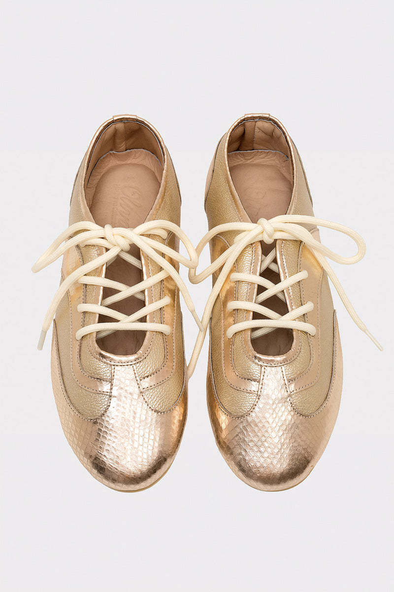 Tenis Baleta Sienna Folia Dorado