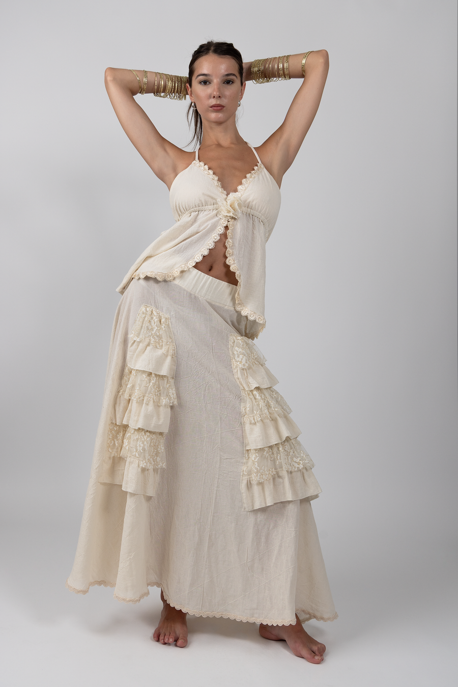 Bohemia Skirt Natural/Lace
