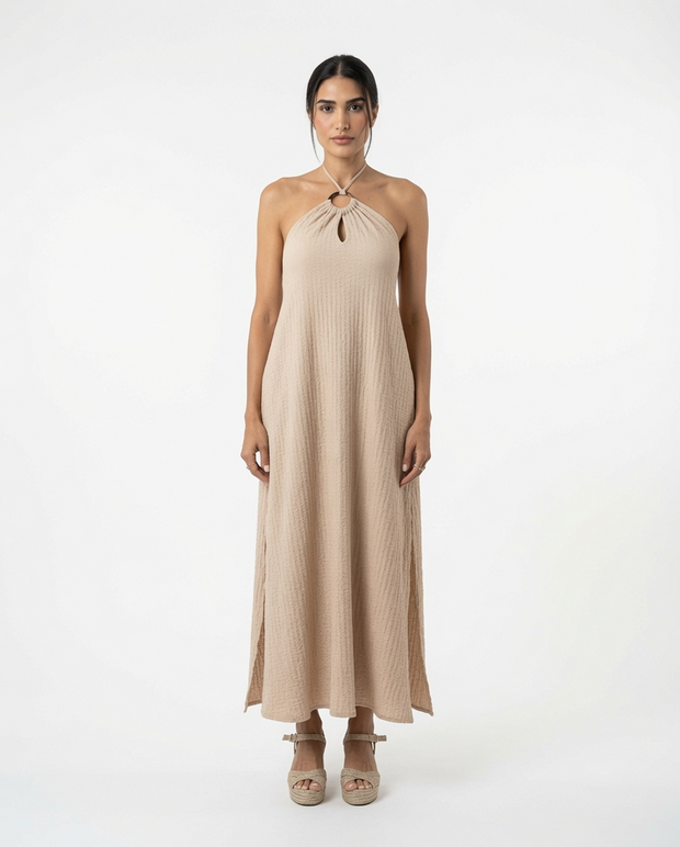 Lorette Dress Camel
