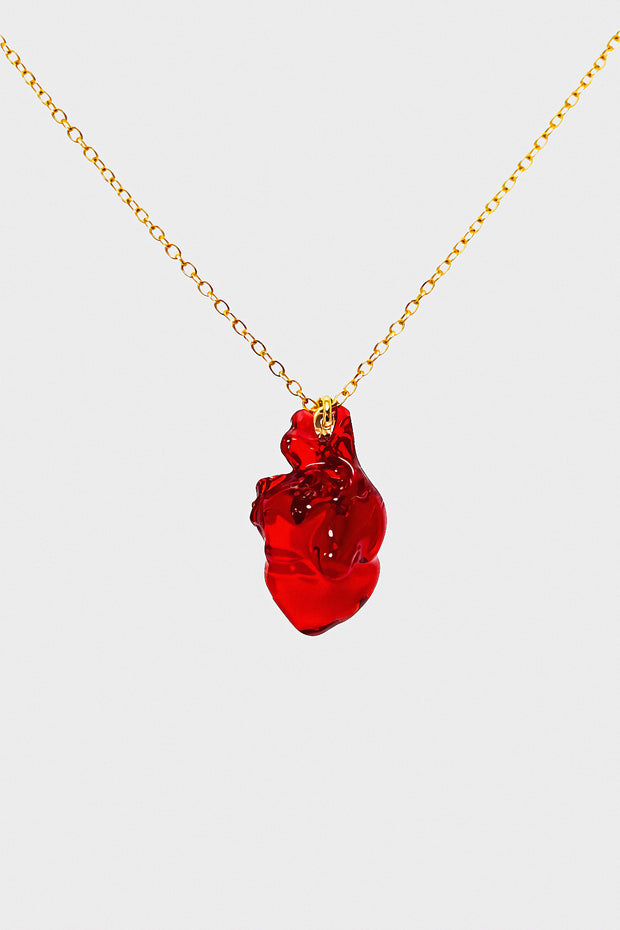 BlingTOMIC Heart Necklace Red