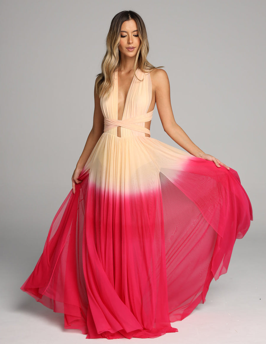 Hydra Dress Ivory + Red. Dress In Ivory + Red. Entreaguas