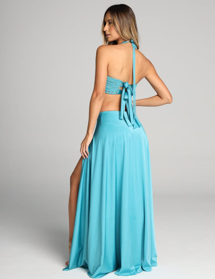 Outfit: One Piece Corset & Skirt Ventus Turquoise