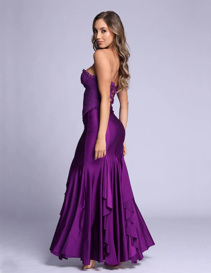 Outfit: Crop Top Allure & Skirt Siren Purpura