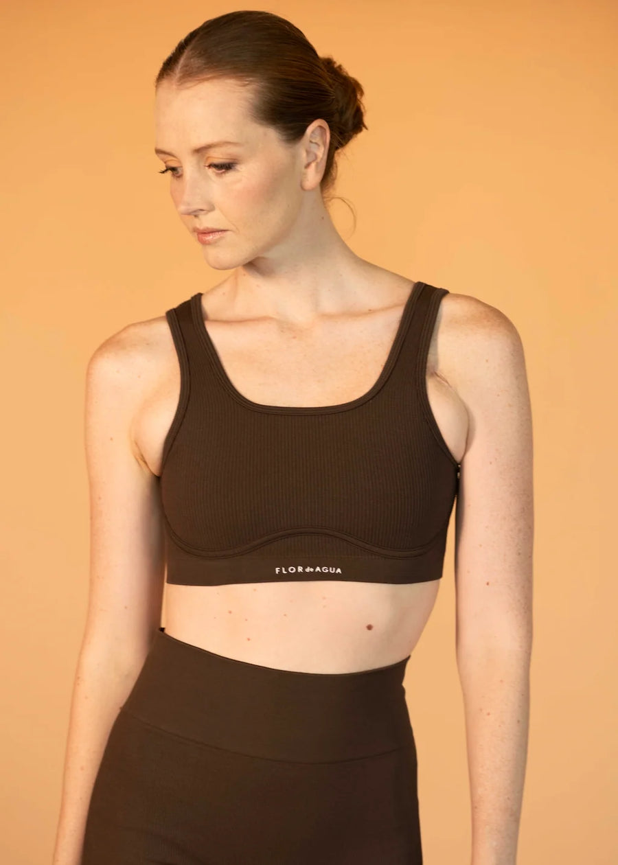 RIPEL RIBBED CROP TOP