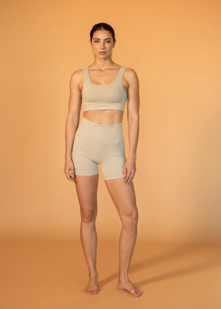 RIPEL RIBBED BIKER SHORTS
