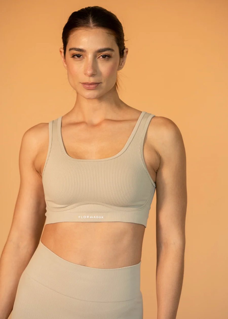 RIPEL RIBBED CROP TOP