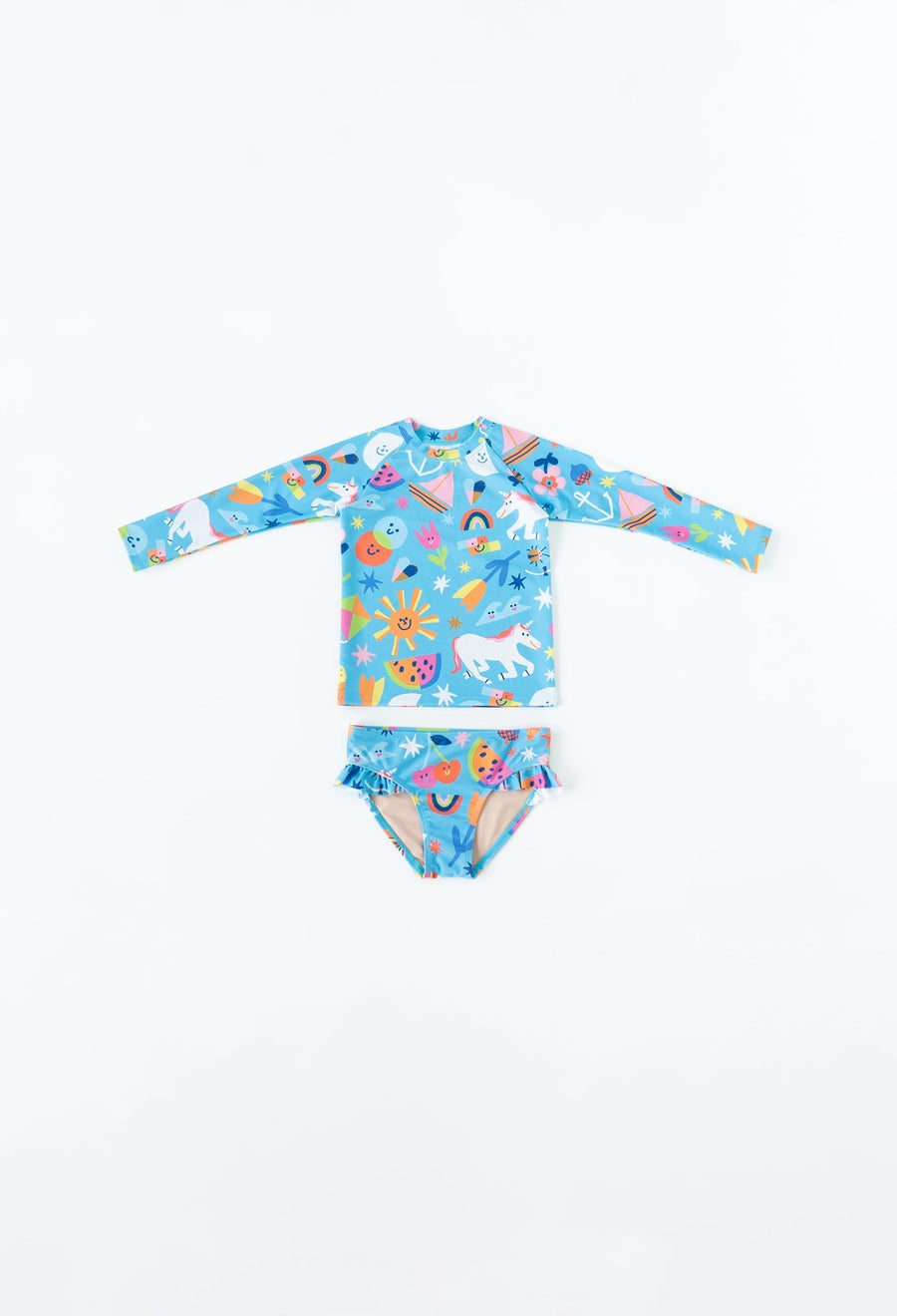 Girls' Ruffle Swim Bottoms | Rainbows & Unicorns