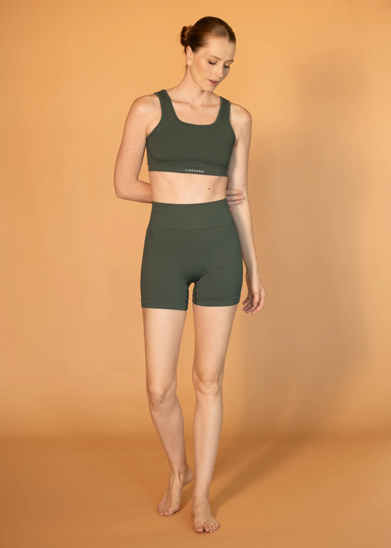 RIPEL RIBBED BIKER SHORTS