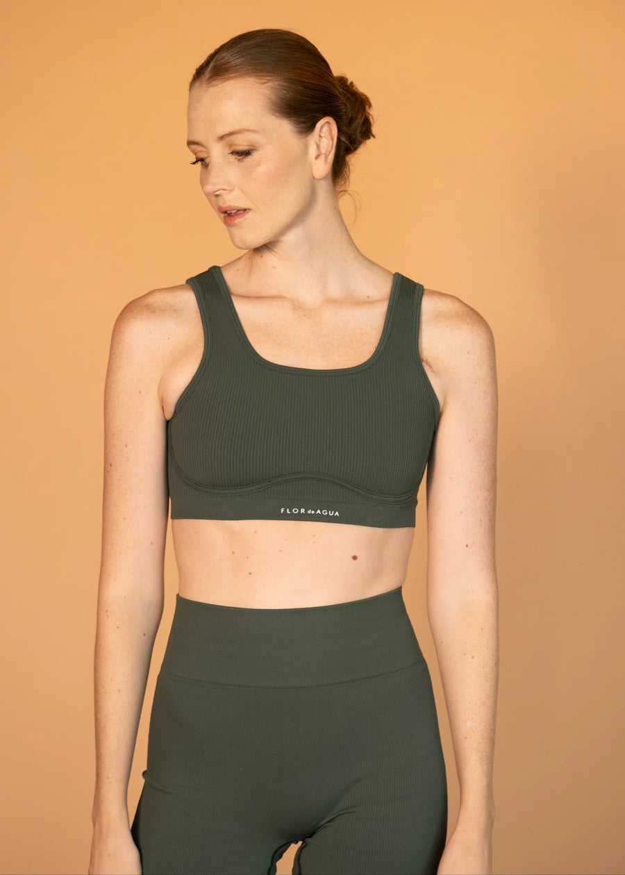 RIPEL RIBBED CROP TOP