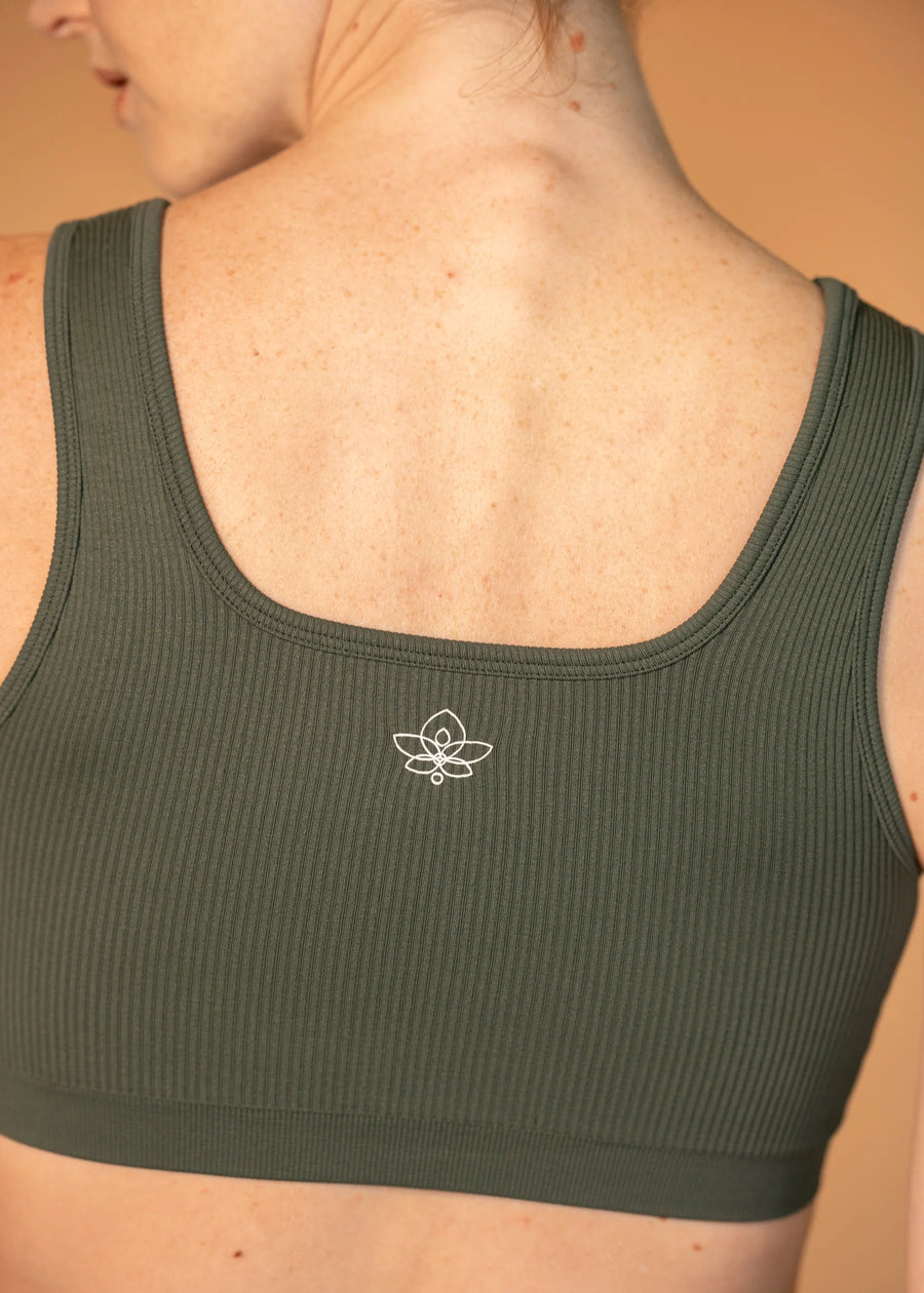 RIPEL RIBBED CROP TOP