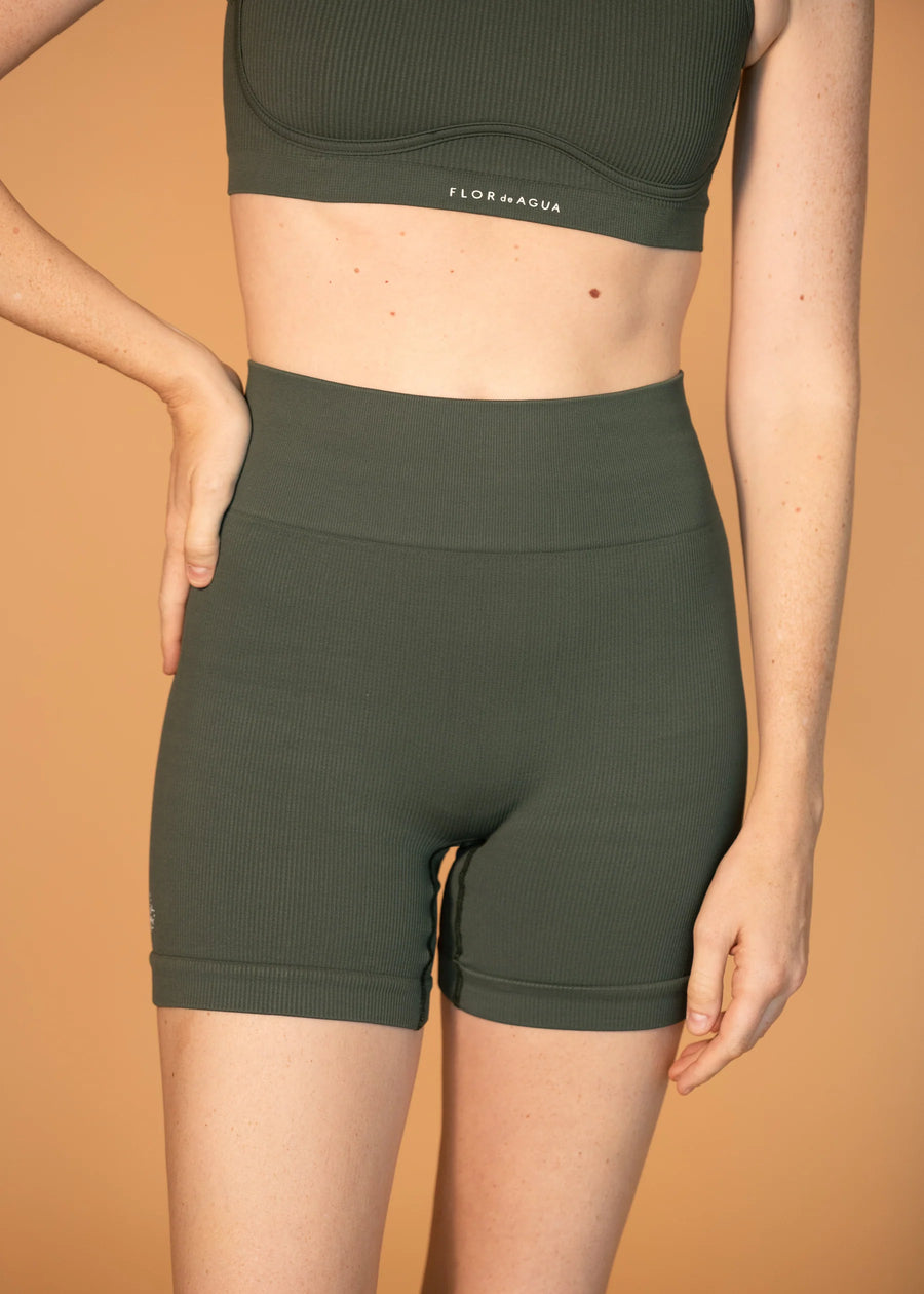 RIPEL RIBBED BIKER SHORTS
