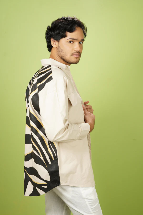 Zebra Line Shacket