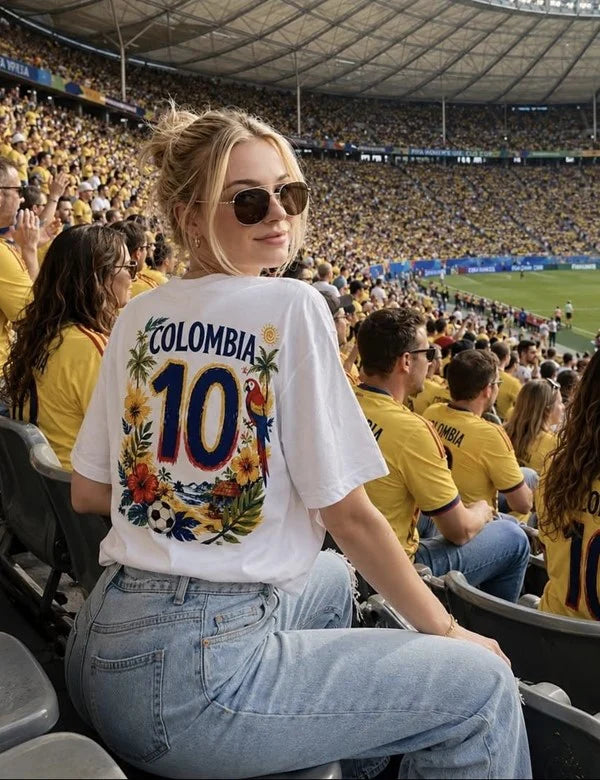 Colombia Shirt Number 10 Multicolor
