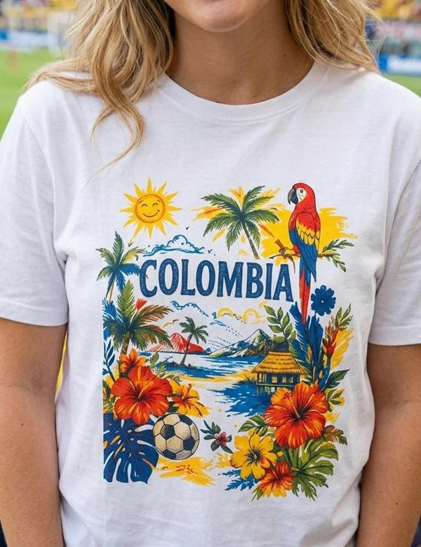 Colombia Shirt Number 10 Multicolor