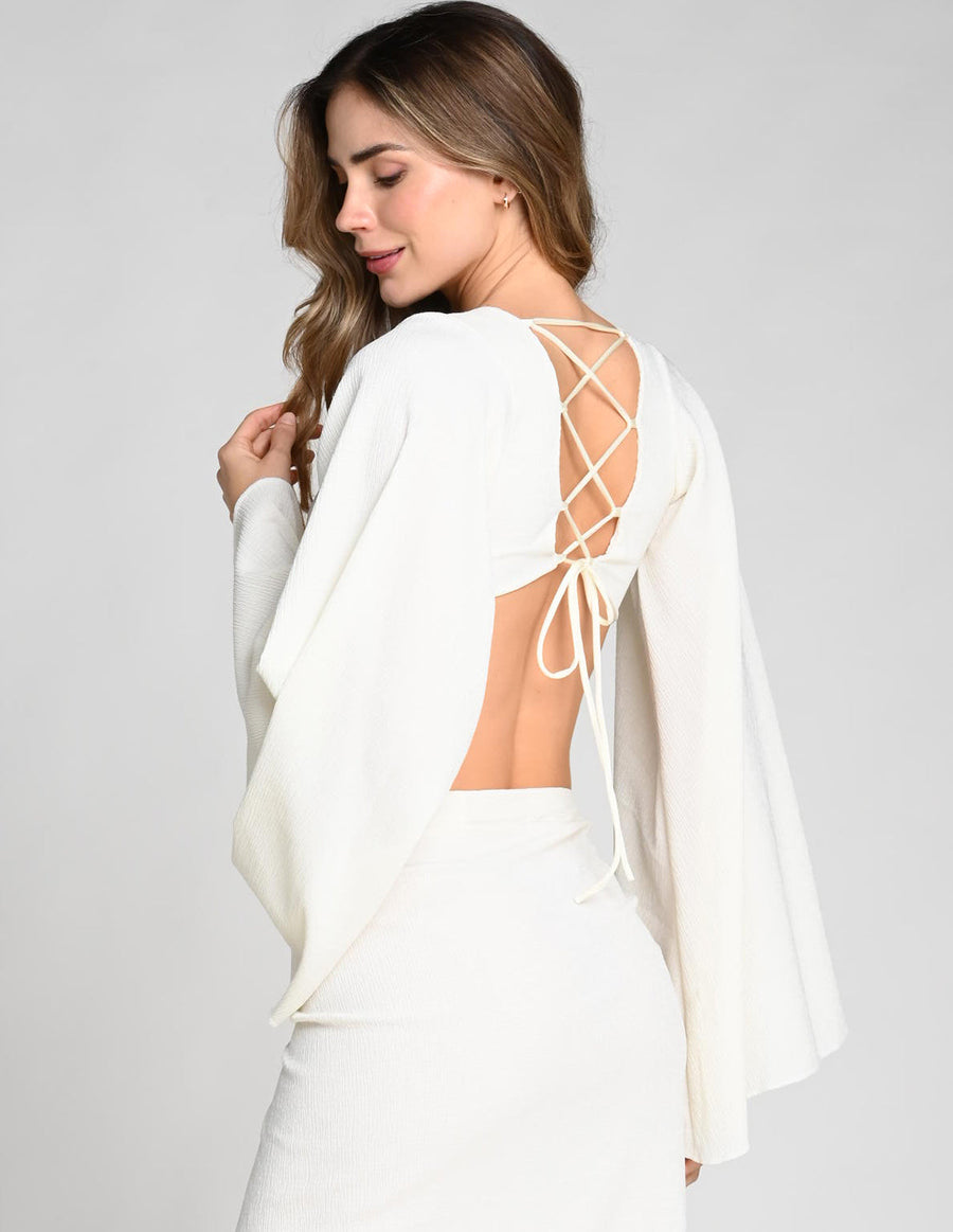 Naiya Top Ivory. Bikini Top In Ivory