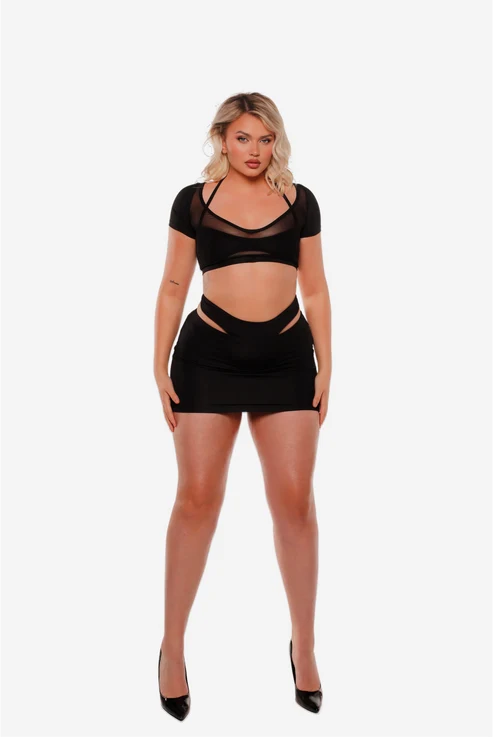 CUT OUT MINISKIRT