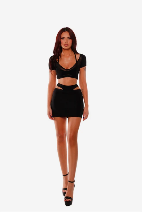 CUT OUT MINISKIRT