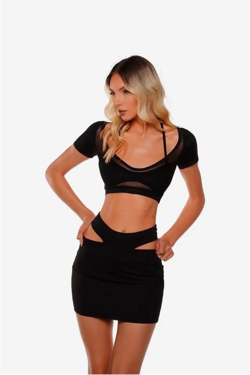 CUT OUT MINISKIRT