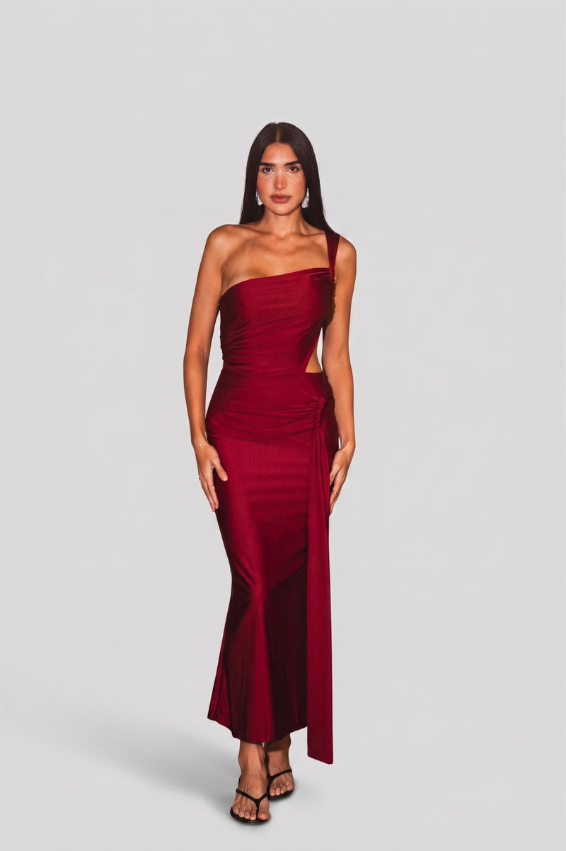 Dress Luciana Wine