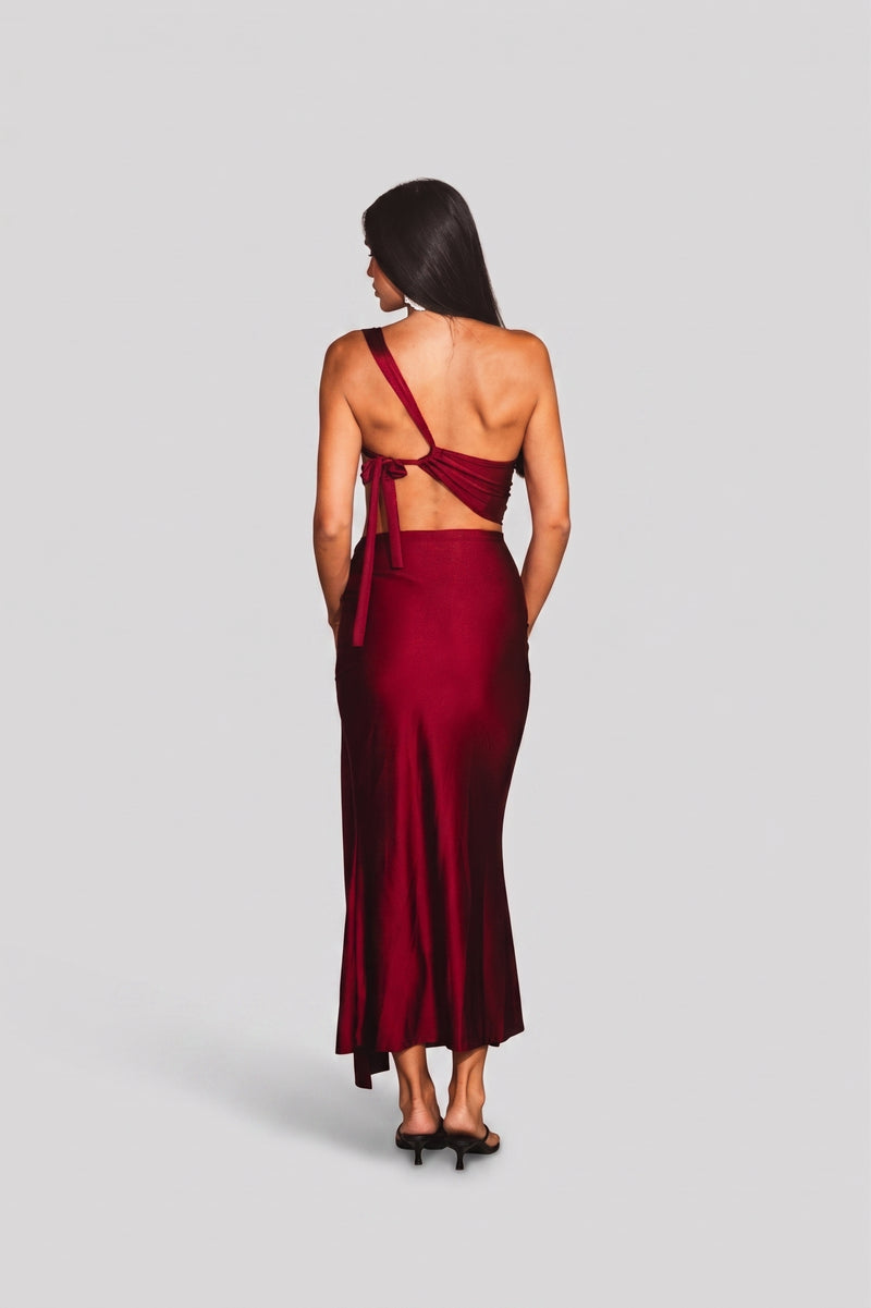 Dress Luciana Wine