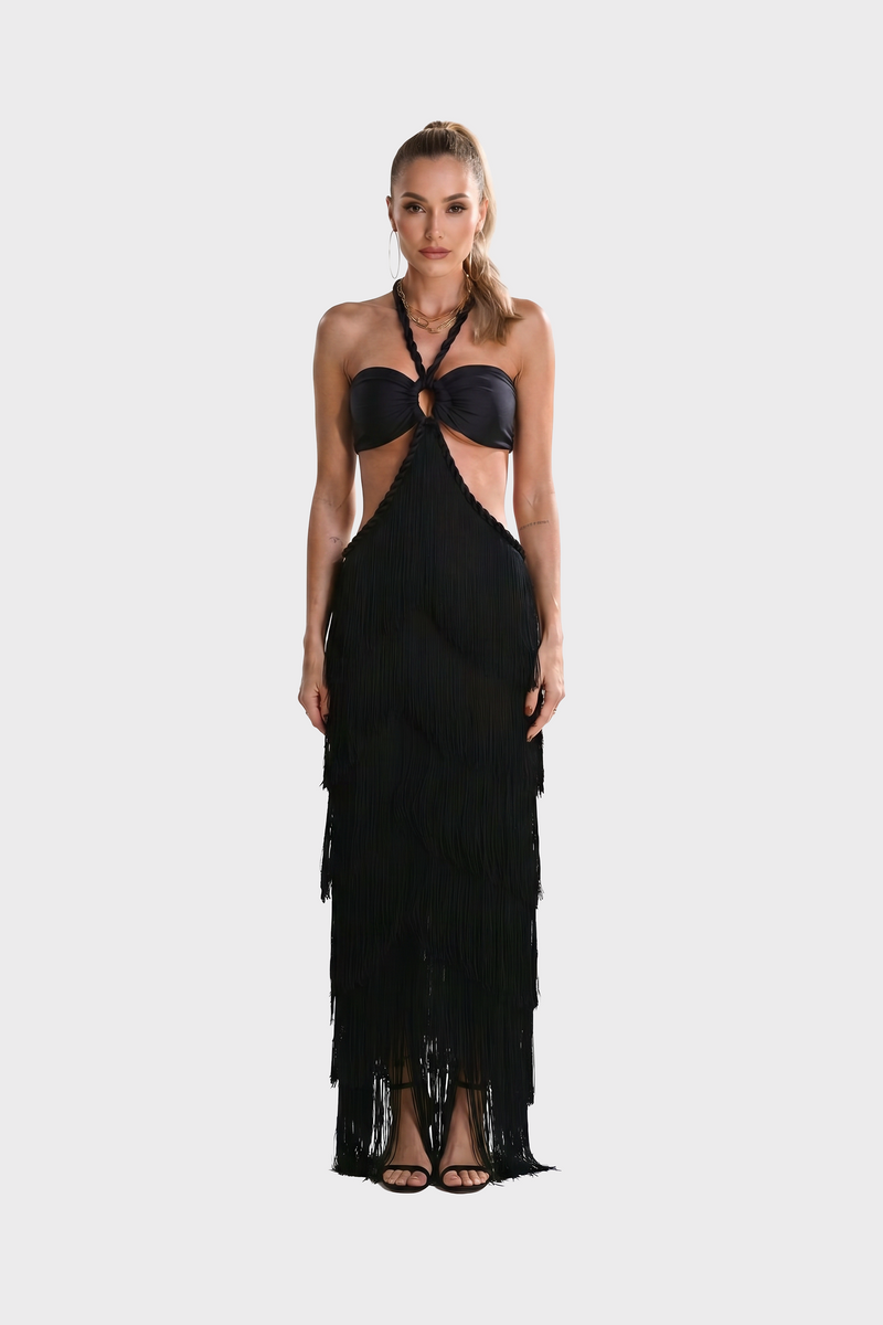 Aghata Black Dress