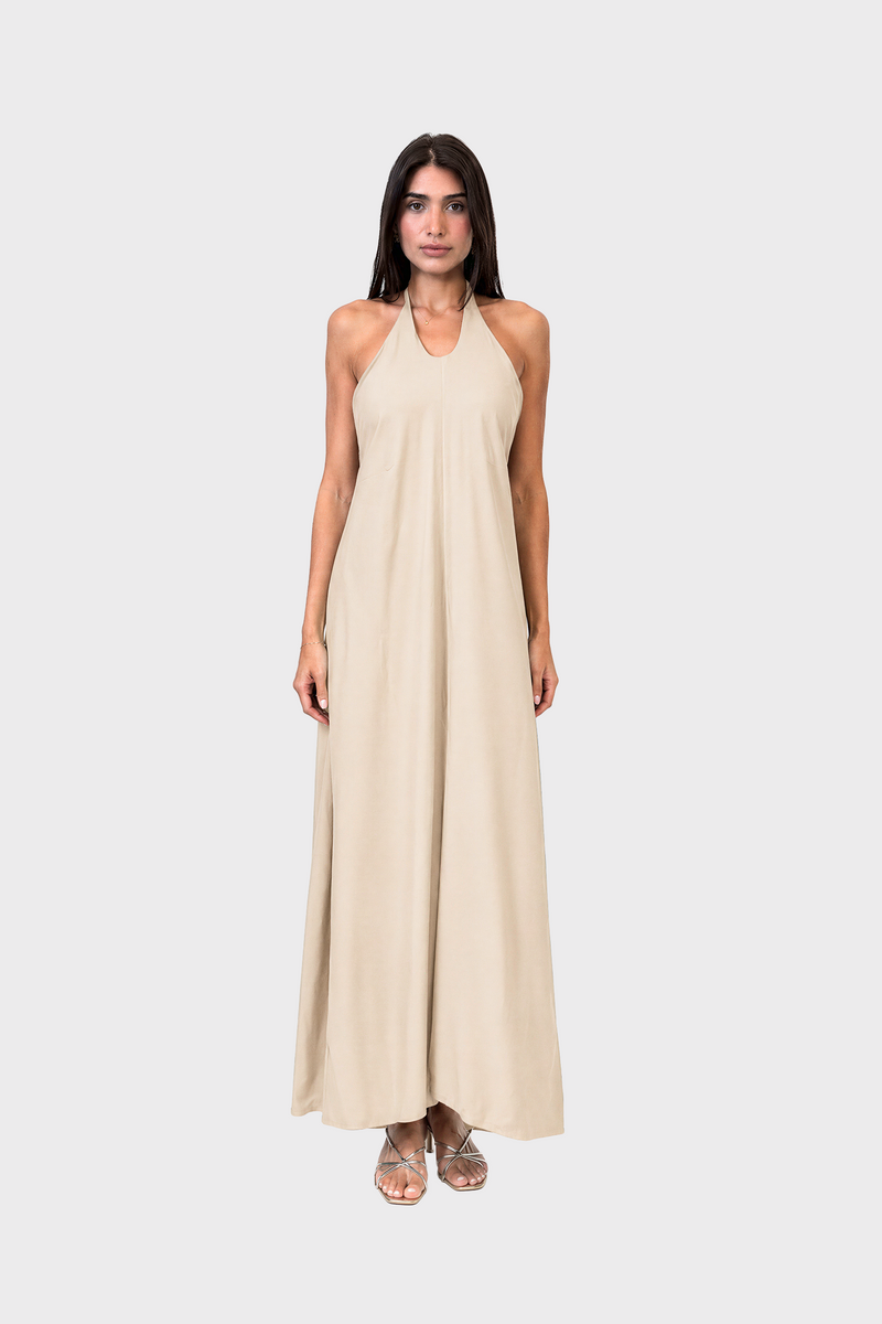 Caribe Long Dress Beige