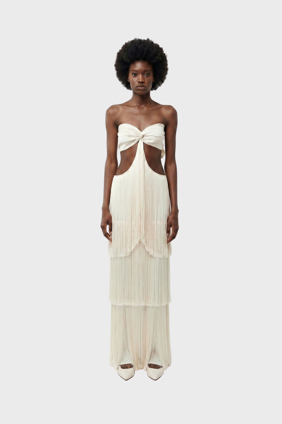 Ethnic Ambel Women White Dress