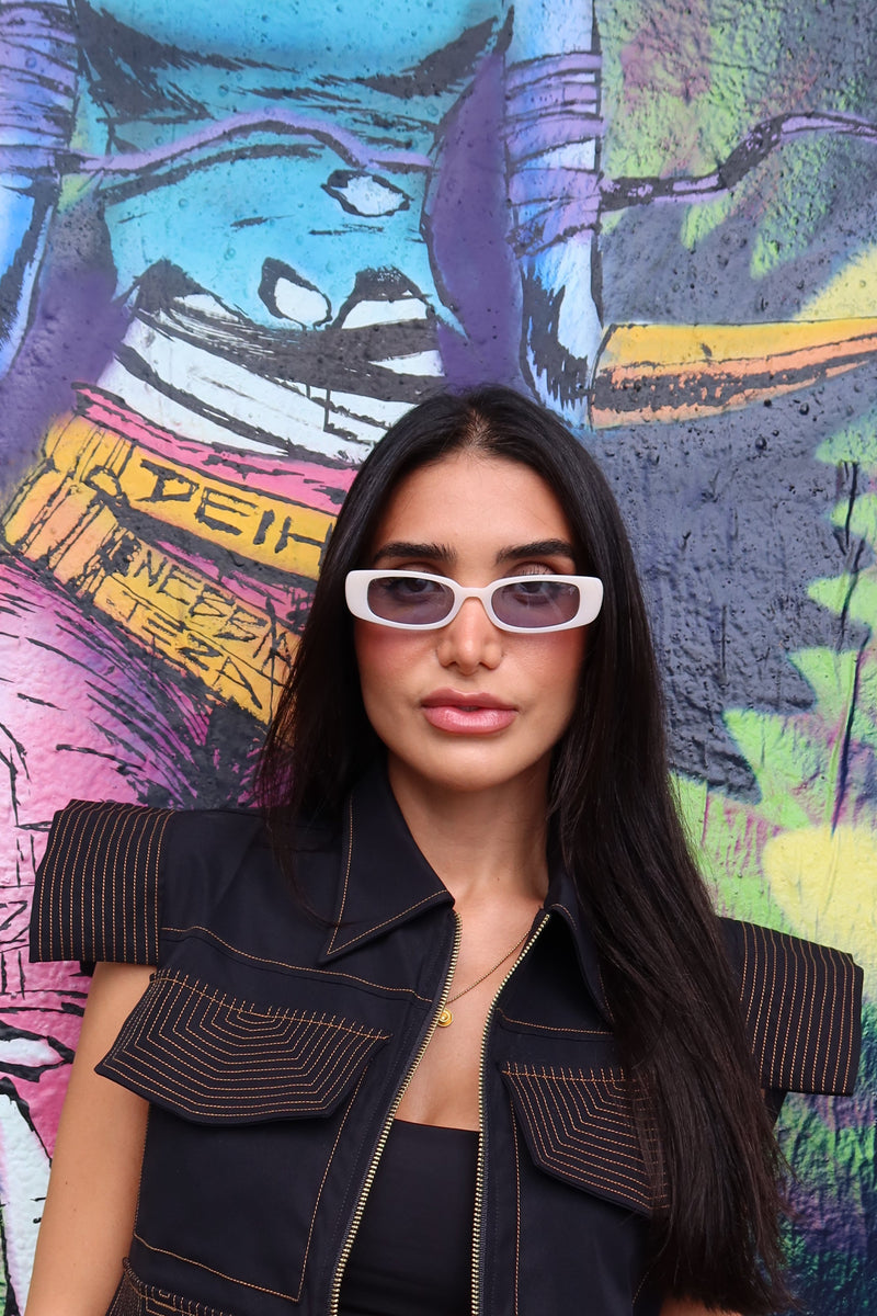 Daiqui Acetate Milky Sunglasses