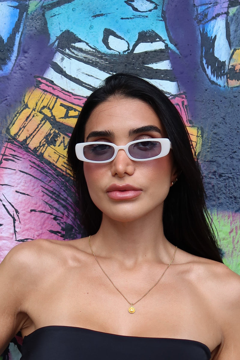 Daiqui Acetate Milky Sunglasses
