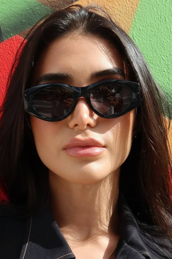 Gin Acetate Black Sunglasses