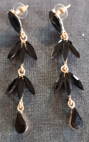 Black Stone Earring