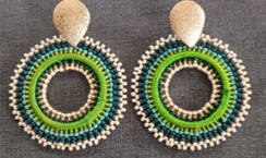 ARETA TEJITA REDONDA VERDES