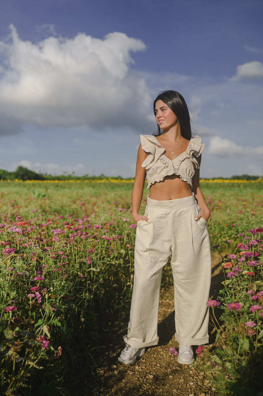 Linen Pants Beige