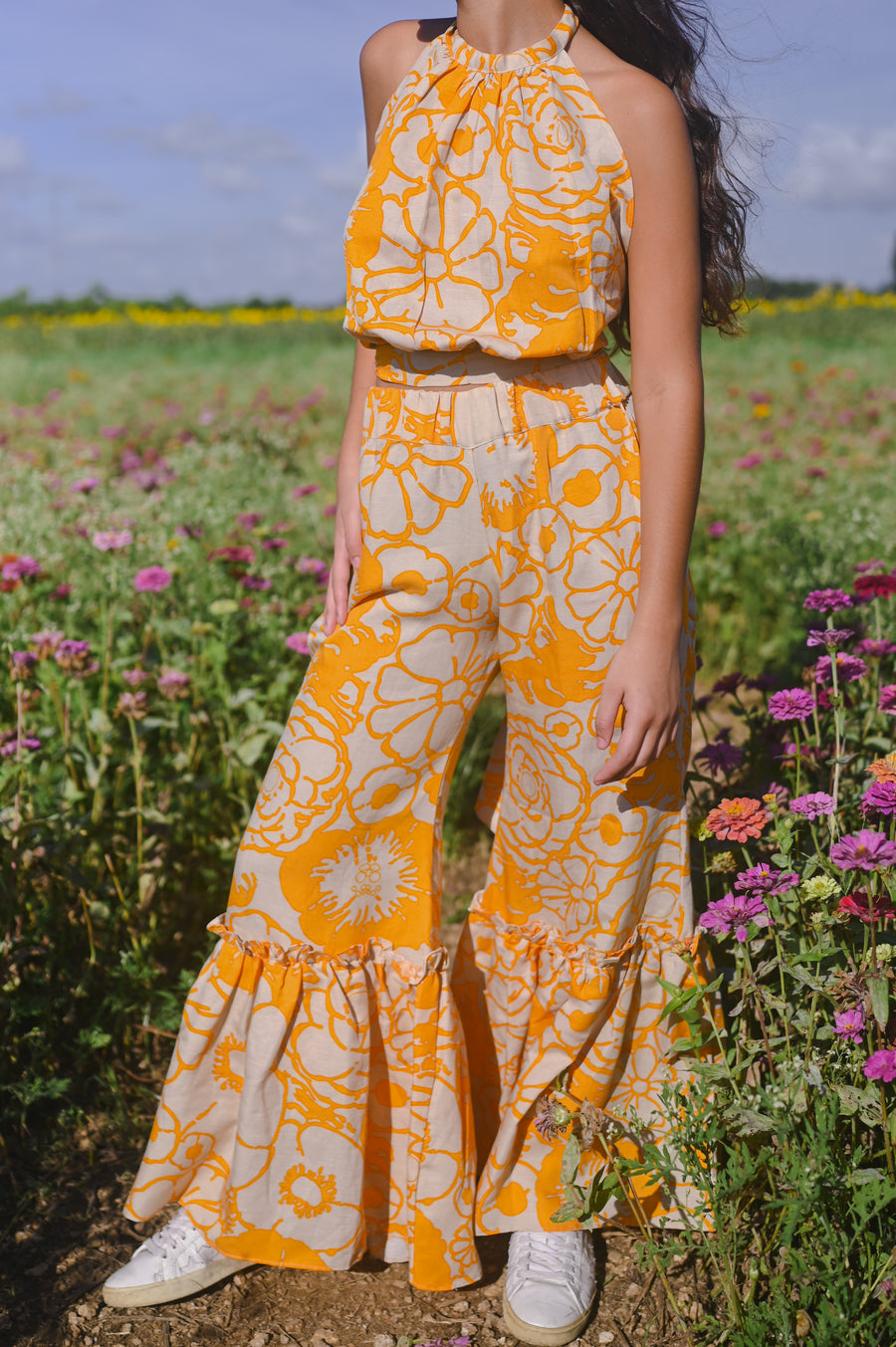 Linen Print Pant