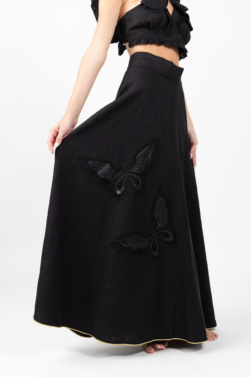 Mariposa Linen Skirt