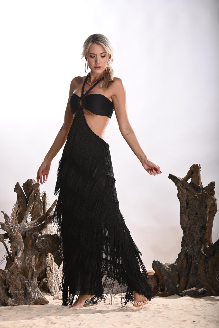 Aghata Black Dress