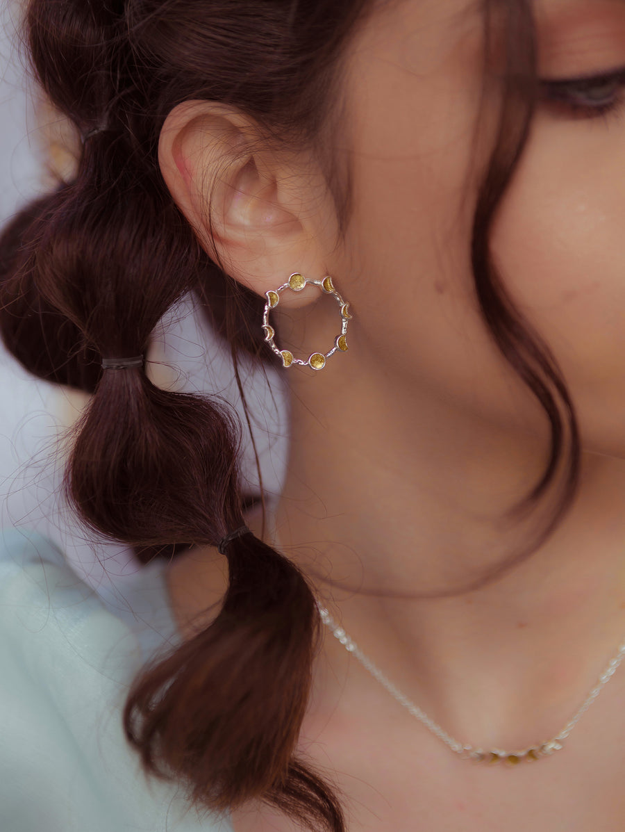 Moonly Magic Earings - Silver