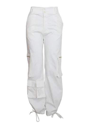 Pantalon Cargo Hilda Blanco