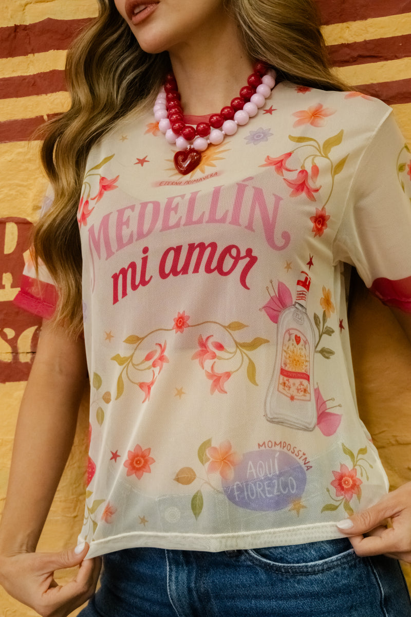 Medellin Mi Amor Mesh Wine