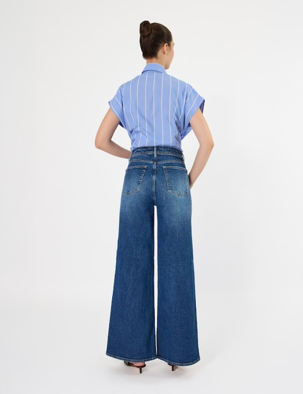 JEAN WIDE LEG HIGH RISE