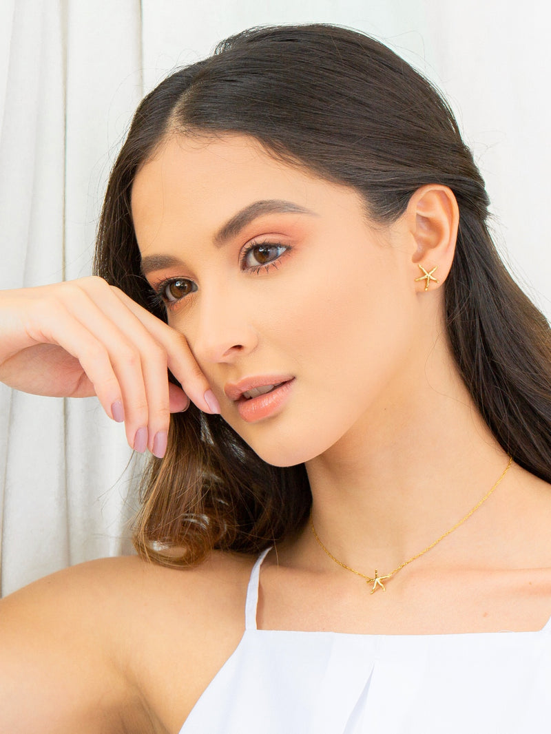 Starfish Necklace & Earrings Set