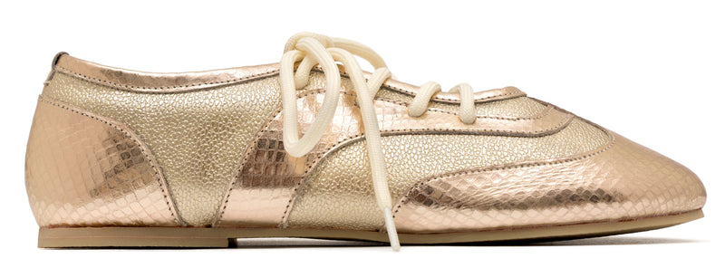 Tenis Baleta Sienna Folia Dorado