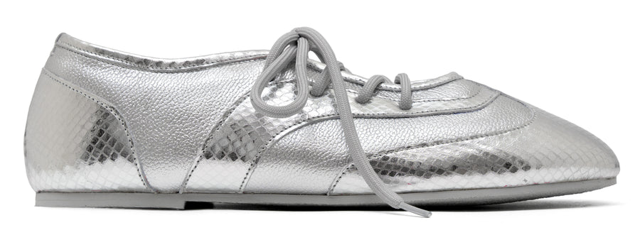 Tenis Baleta Sienna Folia Plata
