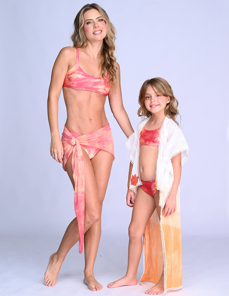 Elio Mini Kimono Faded Orange