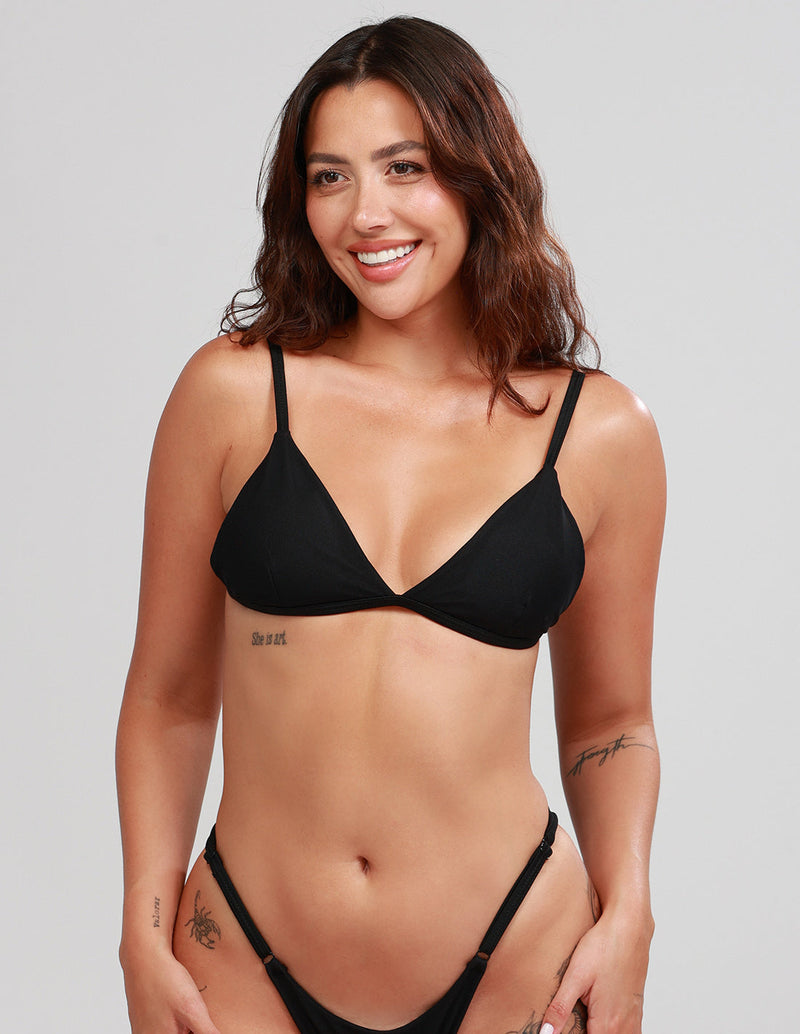 Nix Top Black. Bikini Top In Black