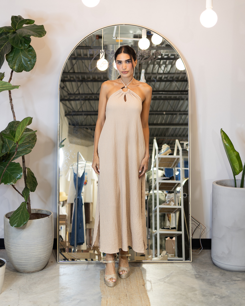 Lorette Dress Camel