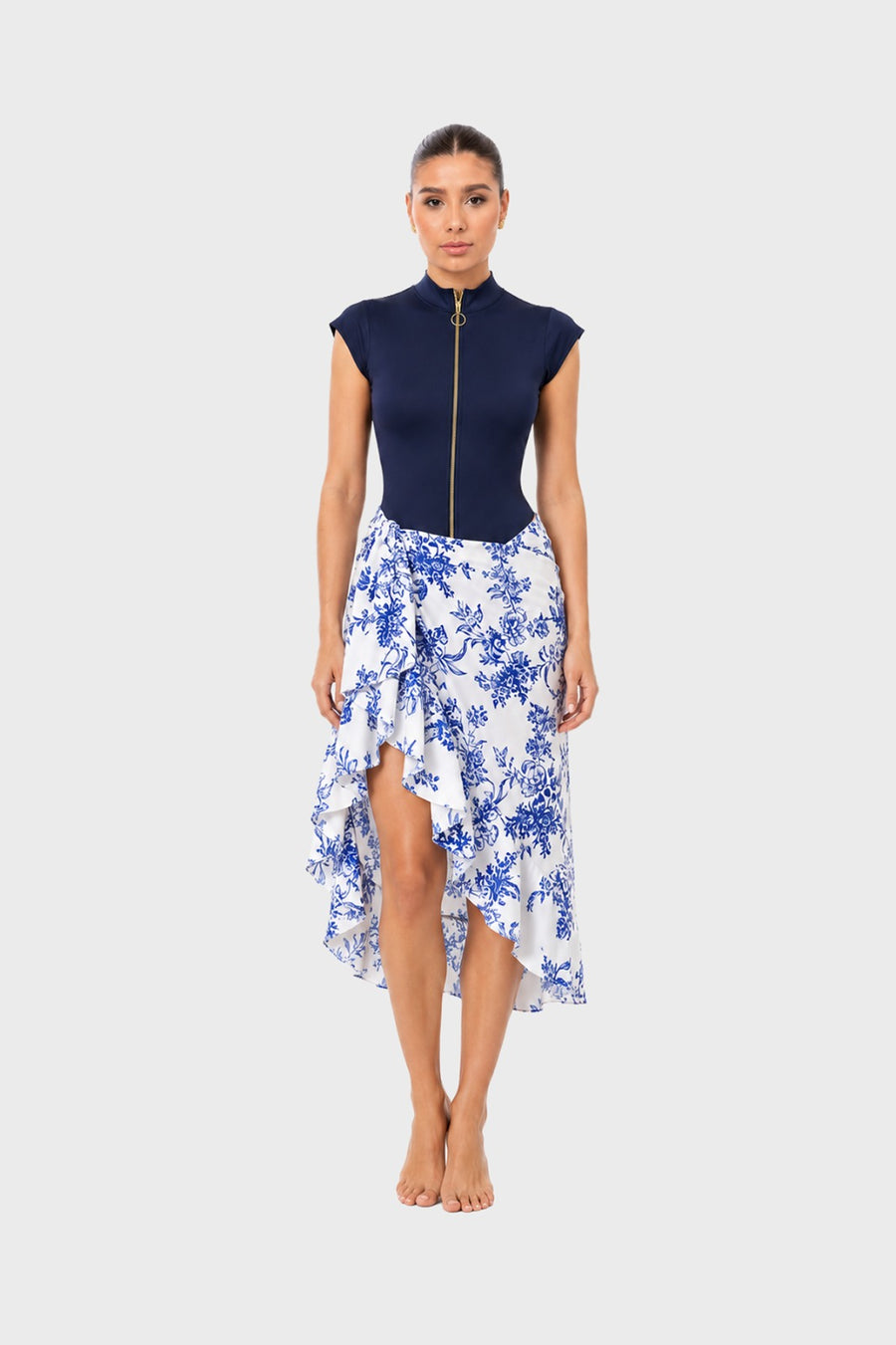 Sweetwater Cap Sleeve One Piece Navy