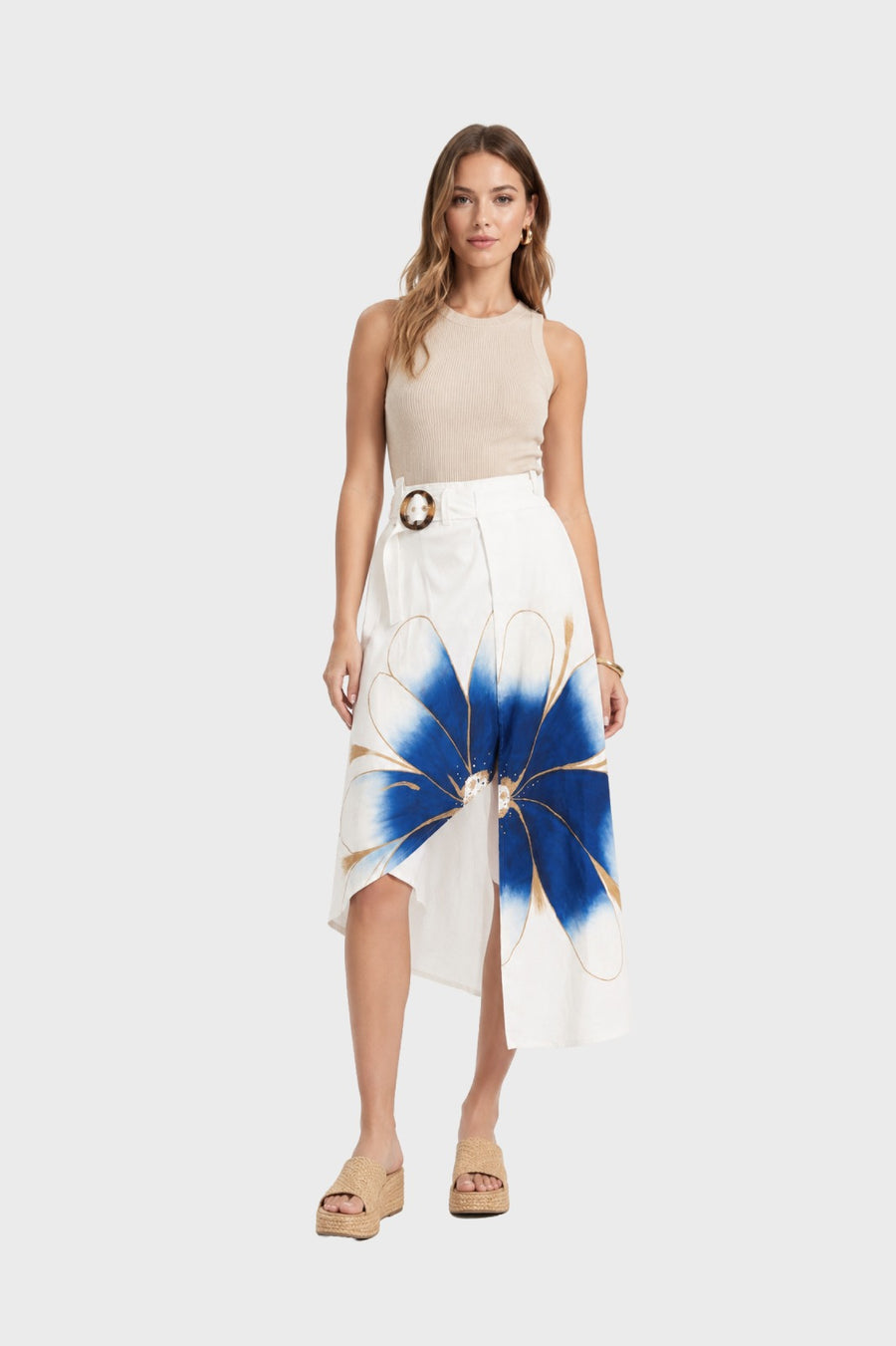 Asymetrical midi-skirt Alissa
